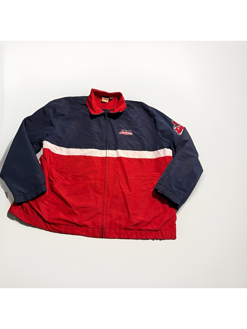 Cleveland Indians Jacket Mens 2XL Vintage Chief Wahoo Authentic Baseball Product